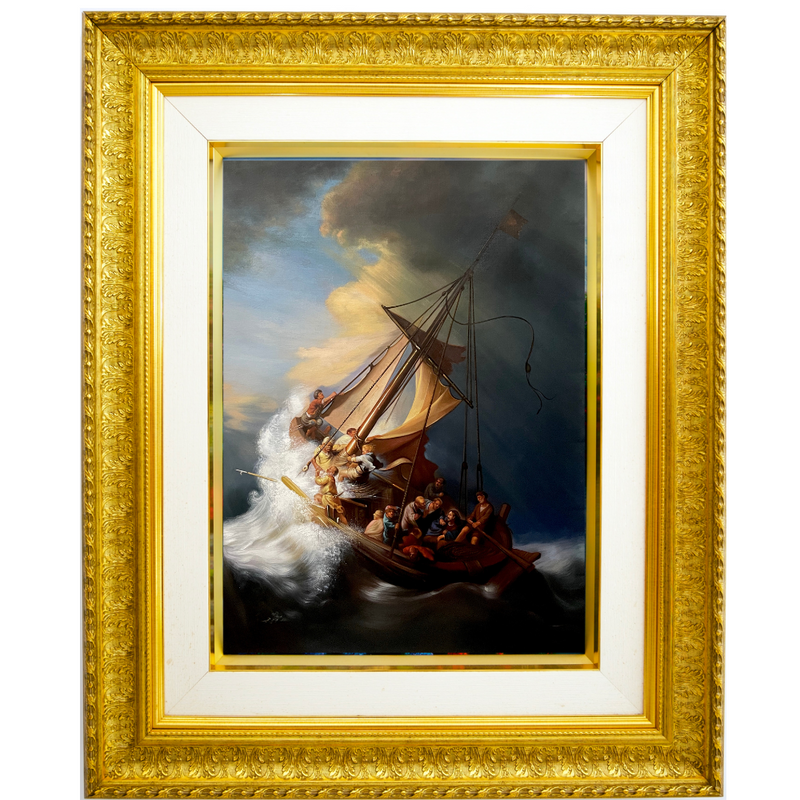 Kristus myrskyssä Galileanjärvellä - Rembrandt