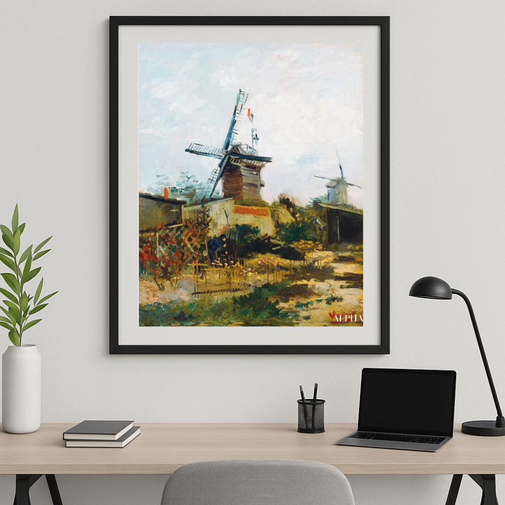 🌬️ Vanha mylly Montmartressa – Vincent van Gogh (1886)