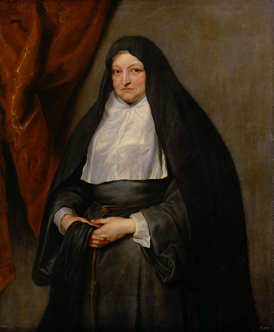 L'infante Isabelle Claire Eugénie d'Autriche en religieuse - Antoine van Dyck