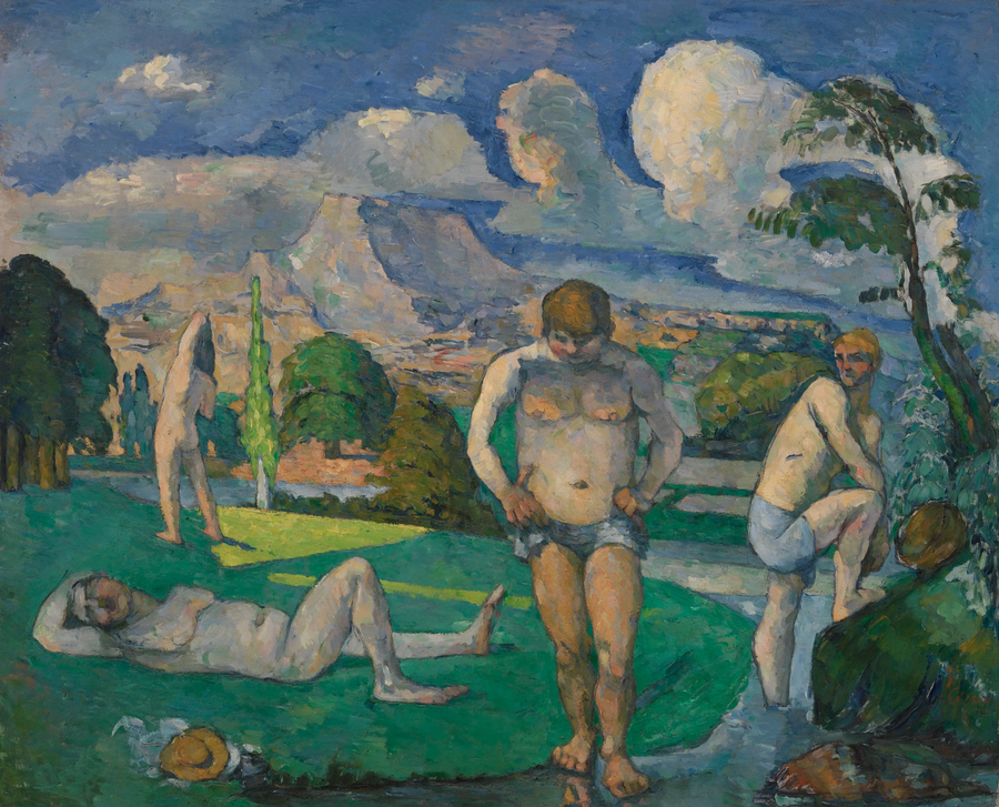 Lepäävät uimareita - Paul Cézanne