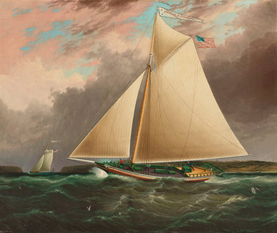 Sloop de l’Hudson Phillip R. Paulding - James E. Buttersworth - Alpha Reproduction