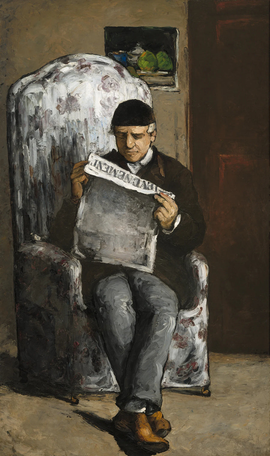 Taiteilijan isä lukemassa uutista - Paul Cézanne