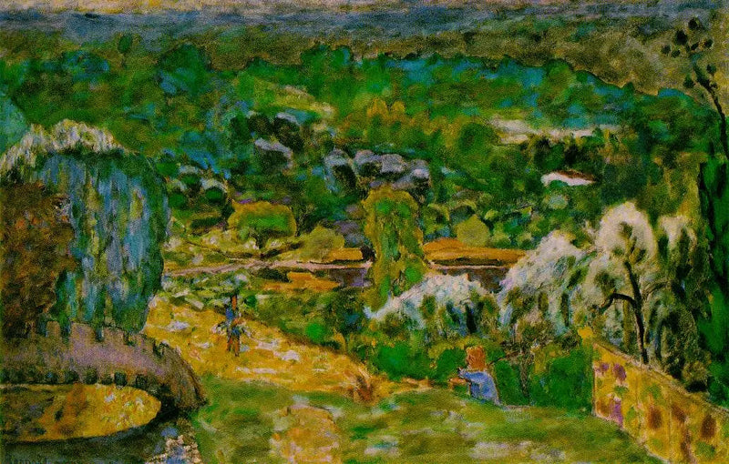Kevätmaisema - Pierre Bonnard