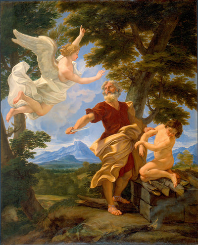 Le sacrifice d'Isaac par Abraham - Giovanni Battista Gaulli