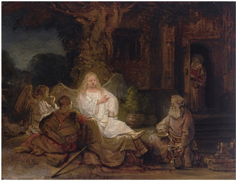 Abraham ja kolme enkeliä - Rembrandt
