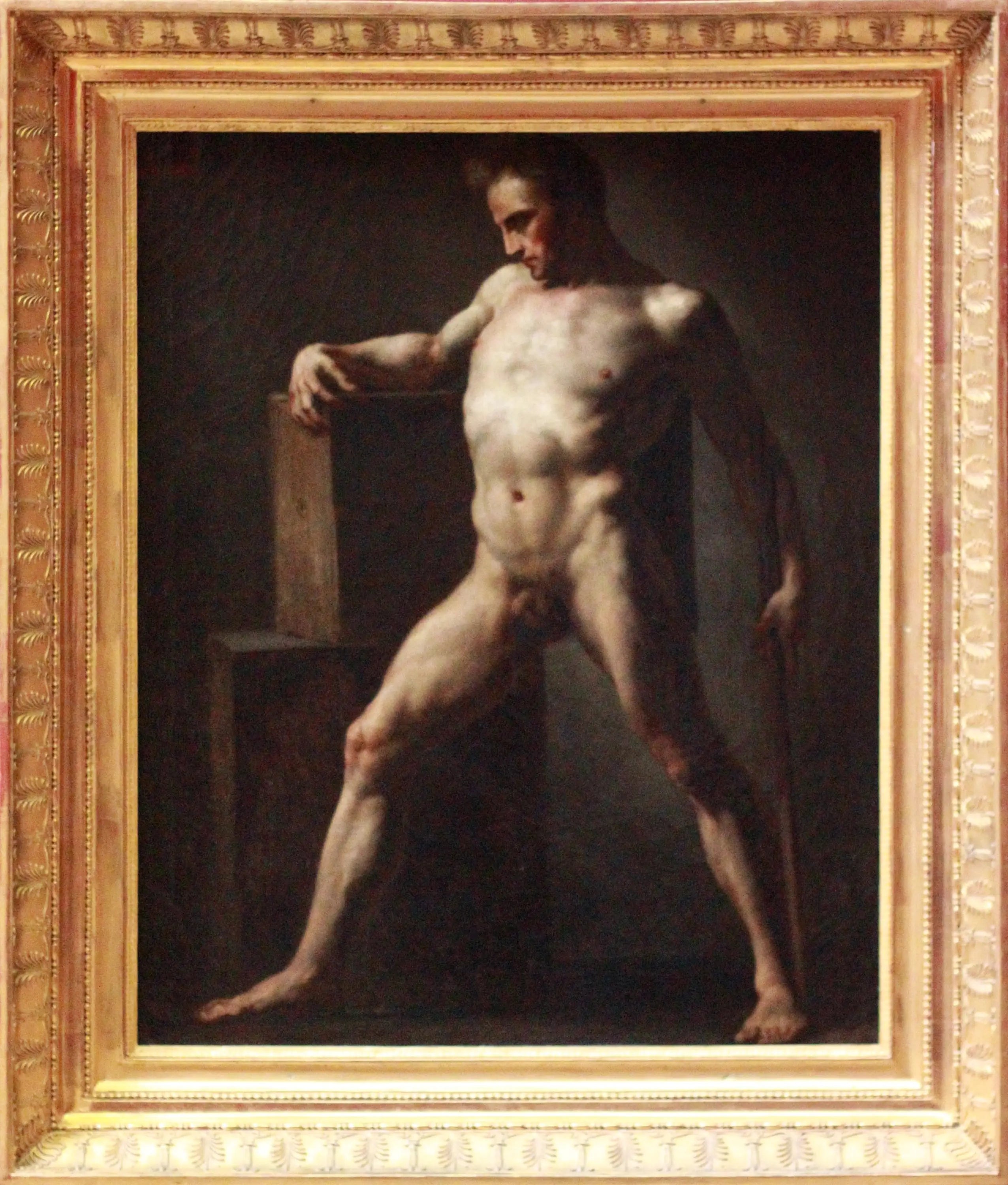 Reproduction du tableau « Académie d'homme - Théodore Géricault » par Alpha Reproduction en peinture à l’huile