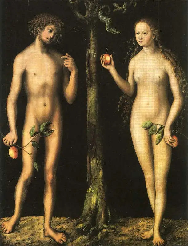 Adam ja Ève - Lucas Cranach vanhempi