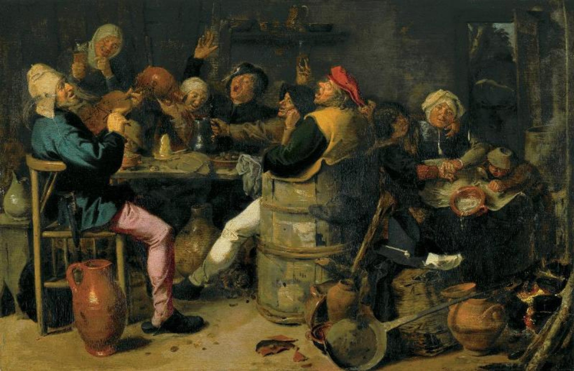 Fête de paysans - Adriaen Brouwer