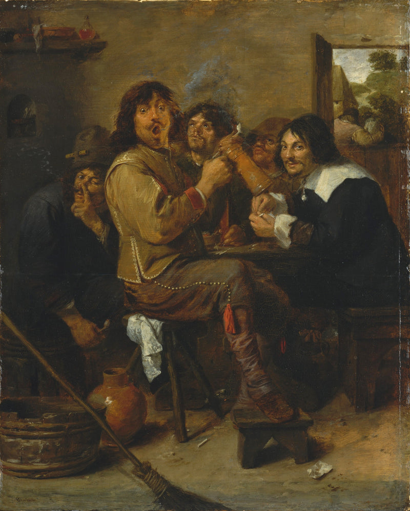 Les Fumeurs - Adriaen Brouwer