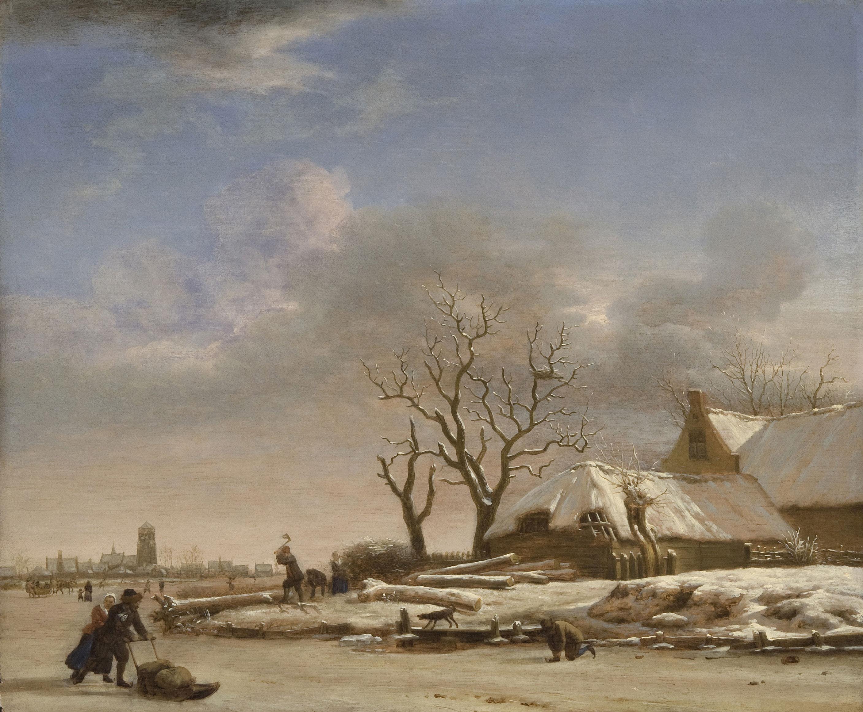 Paysage d'hiver - Adriaen van de Velde
