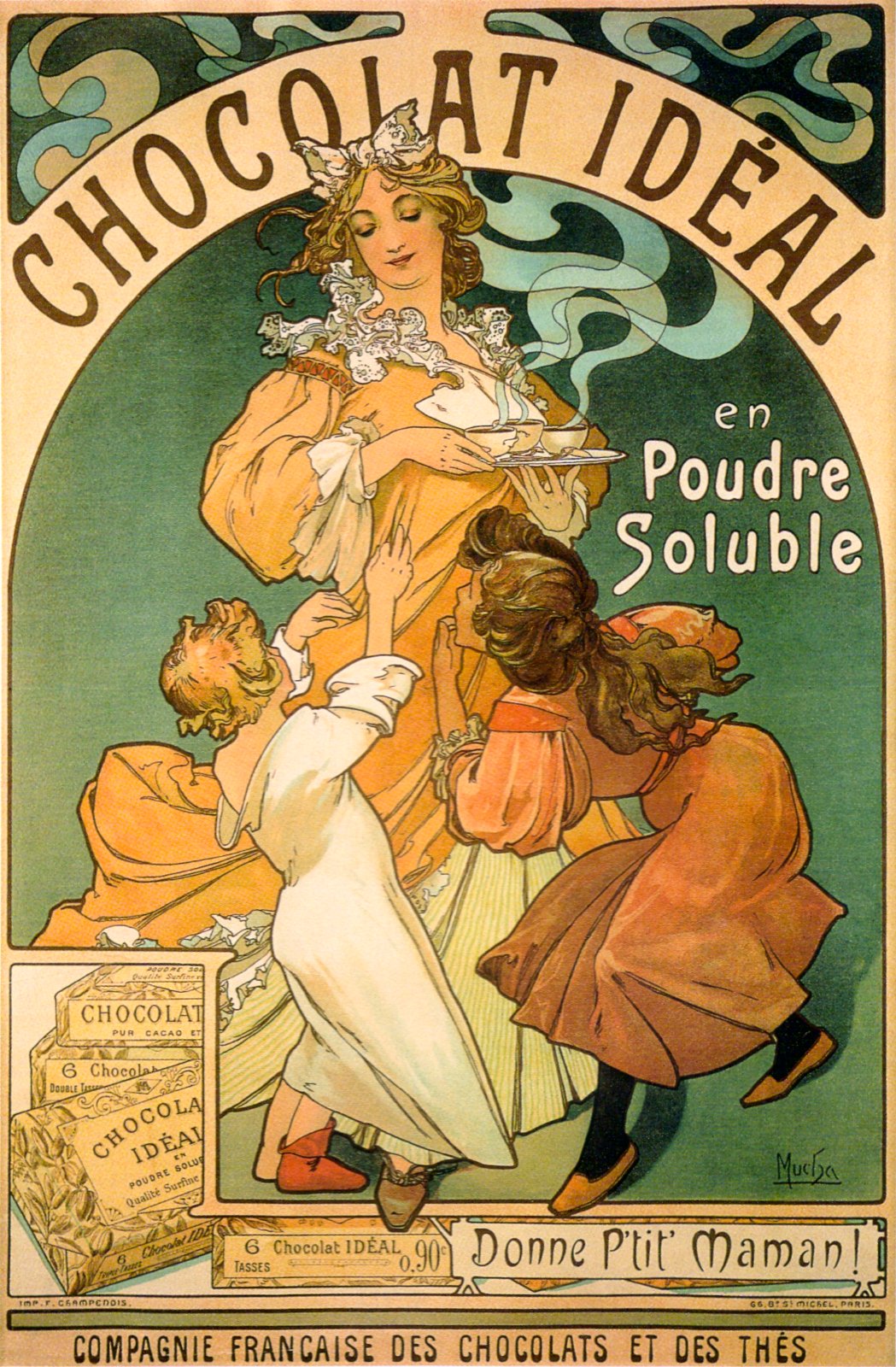 Chocolat Idéal — Alphonse Mucha