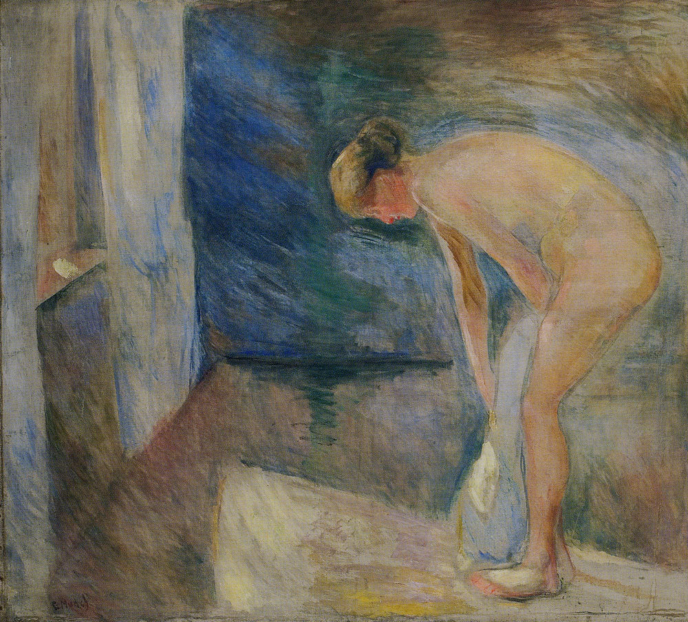 Reproduction du tableau « Après le bain - Edvard Munch » par Alpha Reproduction en peinture à l’huile