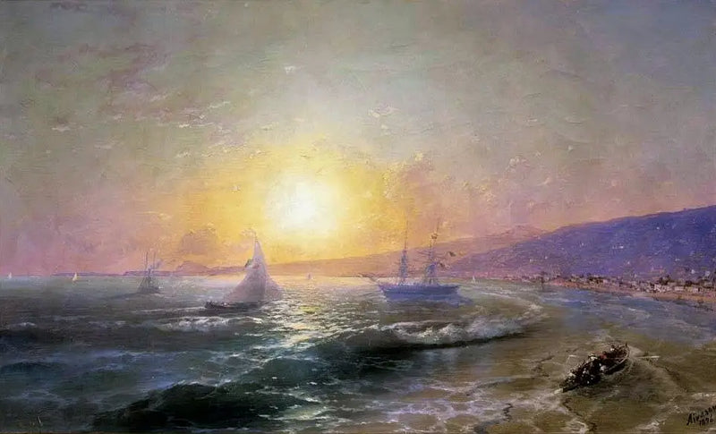 Aamuvarhain oleva lahti. - Ivan Aïvazovski