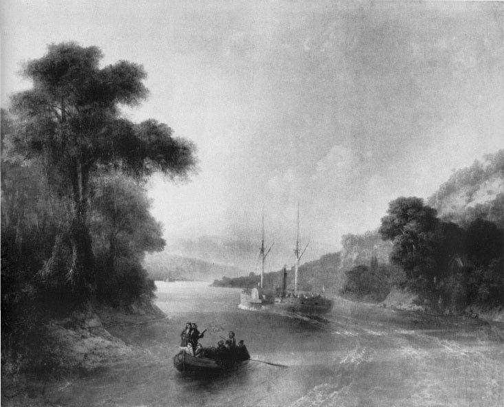 Paysage en Crimée. - Ivan Aïvazovski