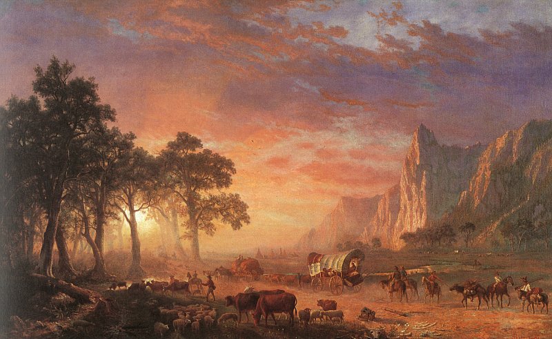 Sentier de l'Oregon - Albert Bierstadt