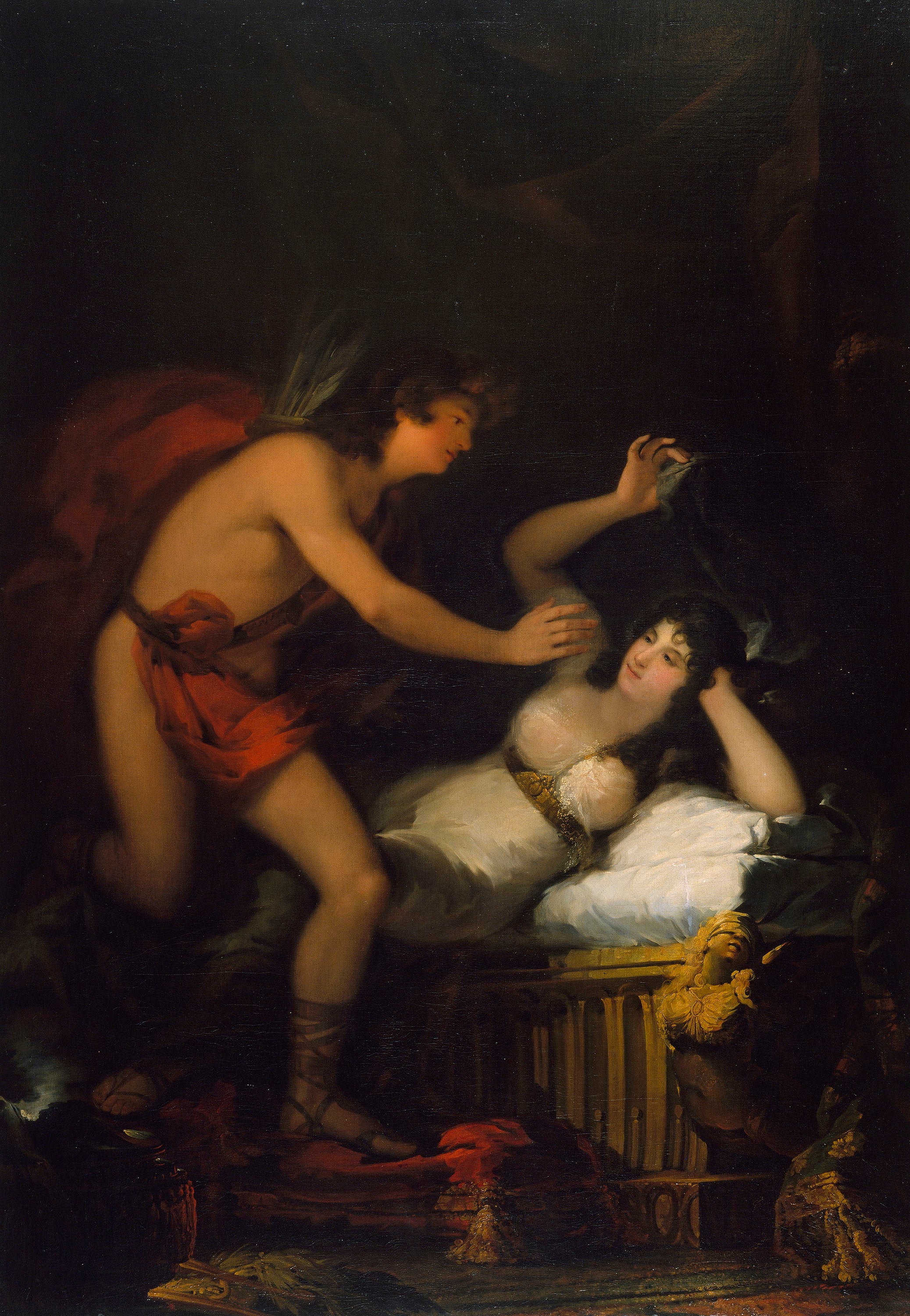 Reproduction du tableau « Allégorie de l'Amour - Francisco de Goya » par Alpha Reproduction en peinture à l’huile
