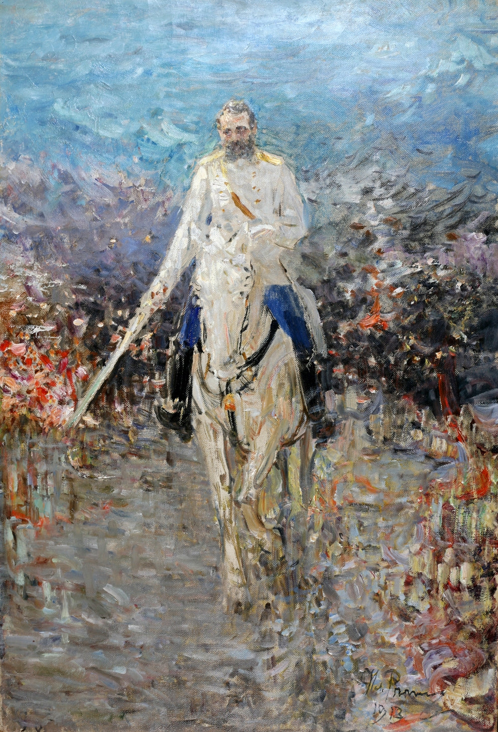 Portrait équestre d'Alexandre II - Ilya Repin
