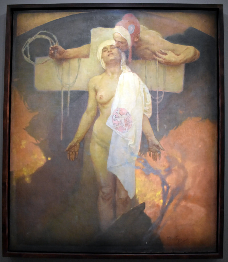 Ranskan suudelma Böömiin - Alphonse Mucha