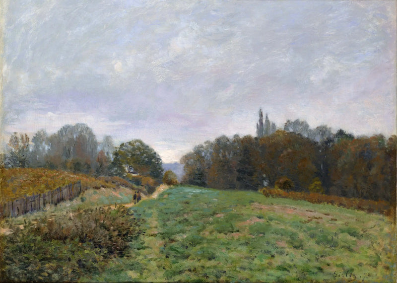 Maisema Louveciennesissä - Alfred Sisley