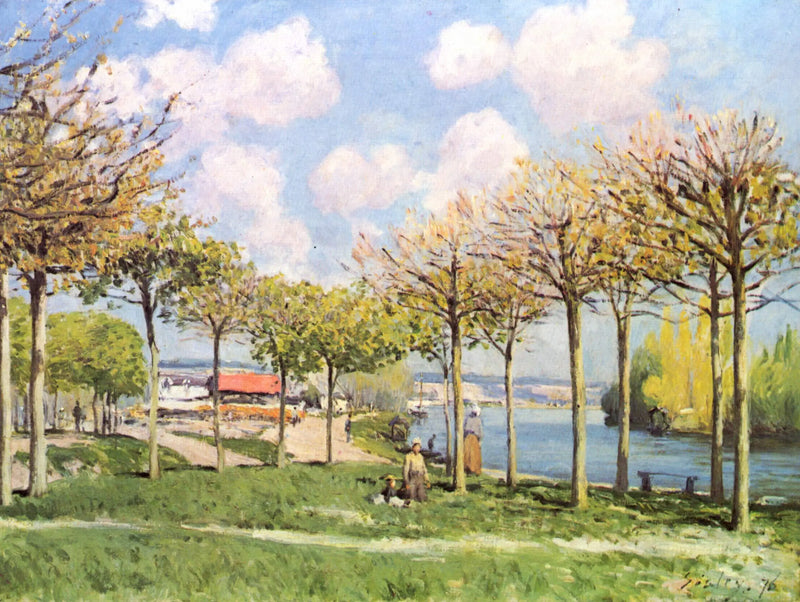 Seine Bougivalissa - Alfred Sisley