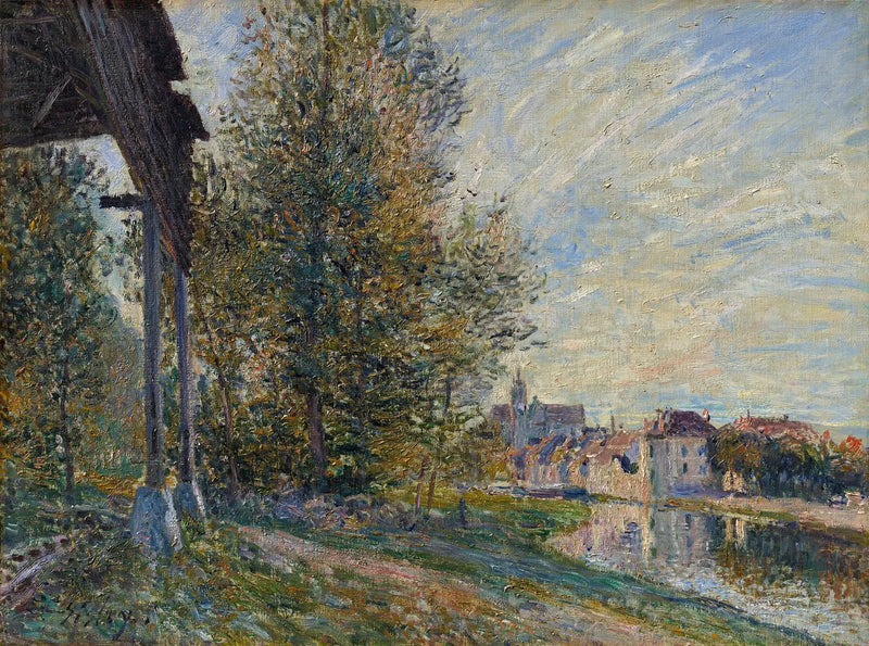 Lähistöllä Moret-sur-Loing - Alfred Sisley