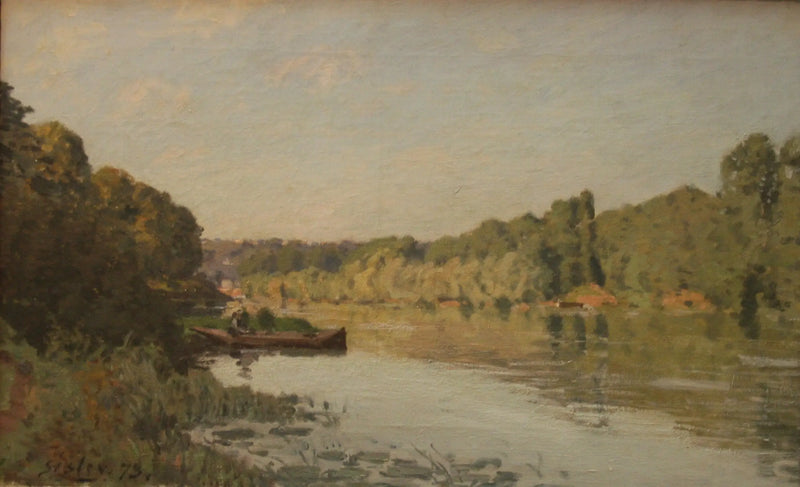 Seine Bougivalissa, syksyn vaikutelma - Alfred Sisley