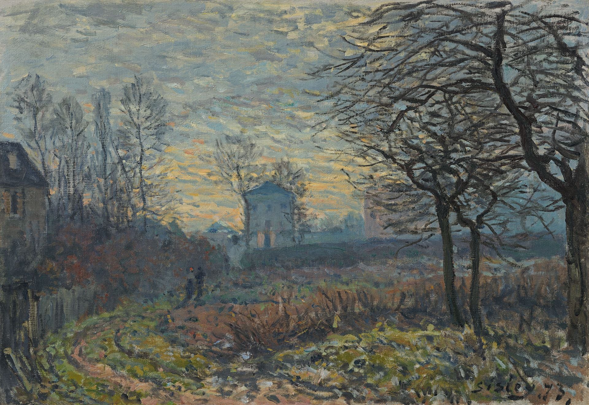 Reproduction du tableau « Près de Louveciennes - Alfred Sisley » par Alpha Reproduction en peinture à l’huile