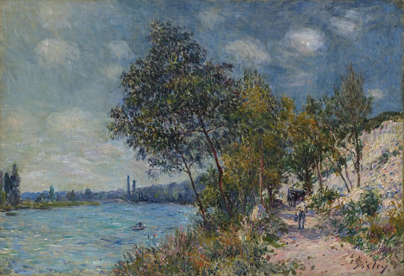 Veneux'n kivenlouhintapaikat auringossa, aamulla - Alfred Sisley