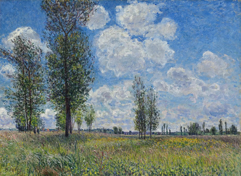 Veneux-Nadon niitty - Alfred Sisley