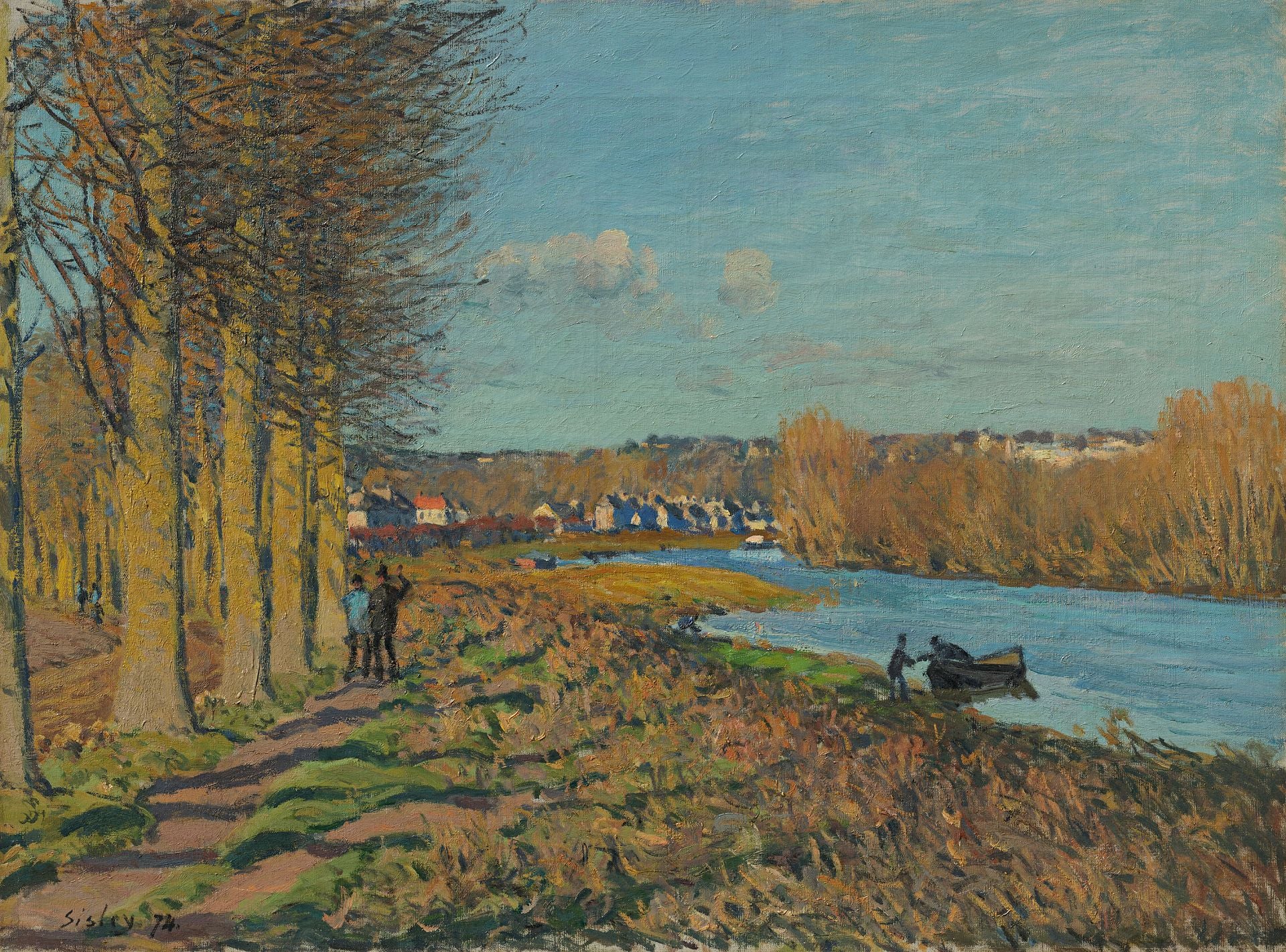 Reproduction du tableau « Matin d'hiver - Alfred Sisley » par Alpha Reproduction en peinture à l’huile