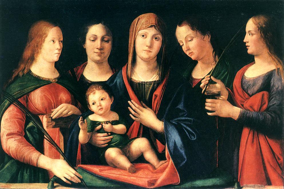 Marie et l'Enfant avec sainte Marie-Madeleine et sainte Catherine - Alvise Vivarini