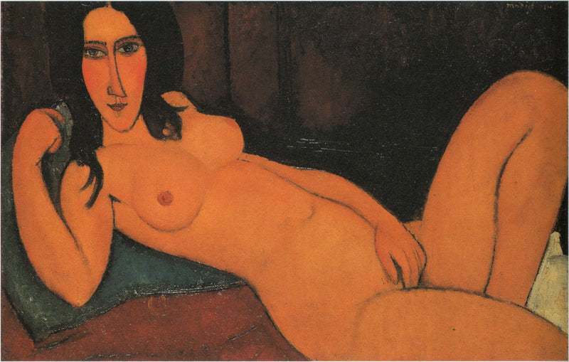 Alaston nainen auki hiuksin - Amedeo Modigliani