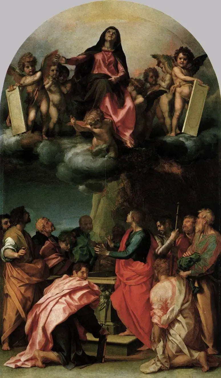 Neitsyt Marian taivutus - Andrea del Sarto