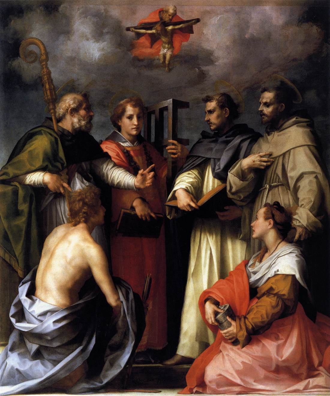 Dispute sur la Trinité - Andrea del Sarto