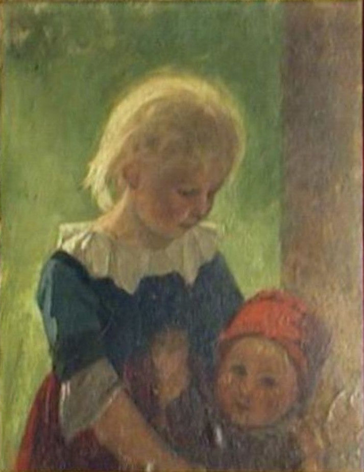 Kaksi lasta. - Anna Ancher