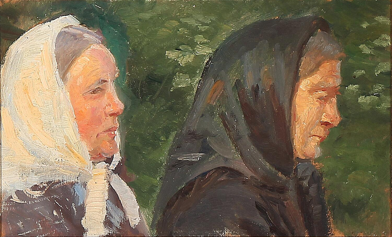 Kaksi naista Skagenista. -Anna Ancher