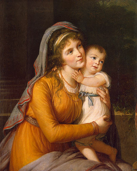 Portrait de la comtesse Anna Stroganova avec son fils - Élisabeth Vigée Le Brun