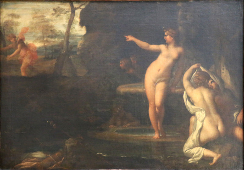 Diane kylvyssä yllättyneenä Actéonista - Annibale Carracci