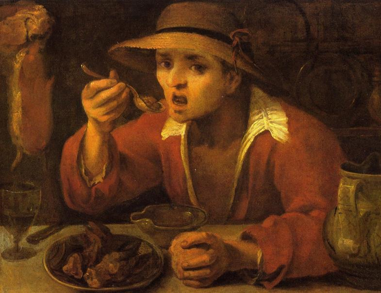 Papu-ruokailija - Annibale Carracci
