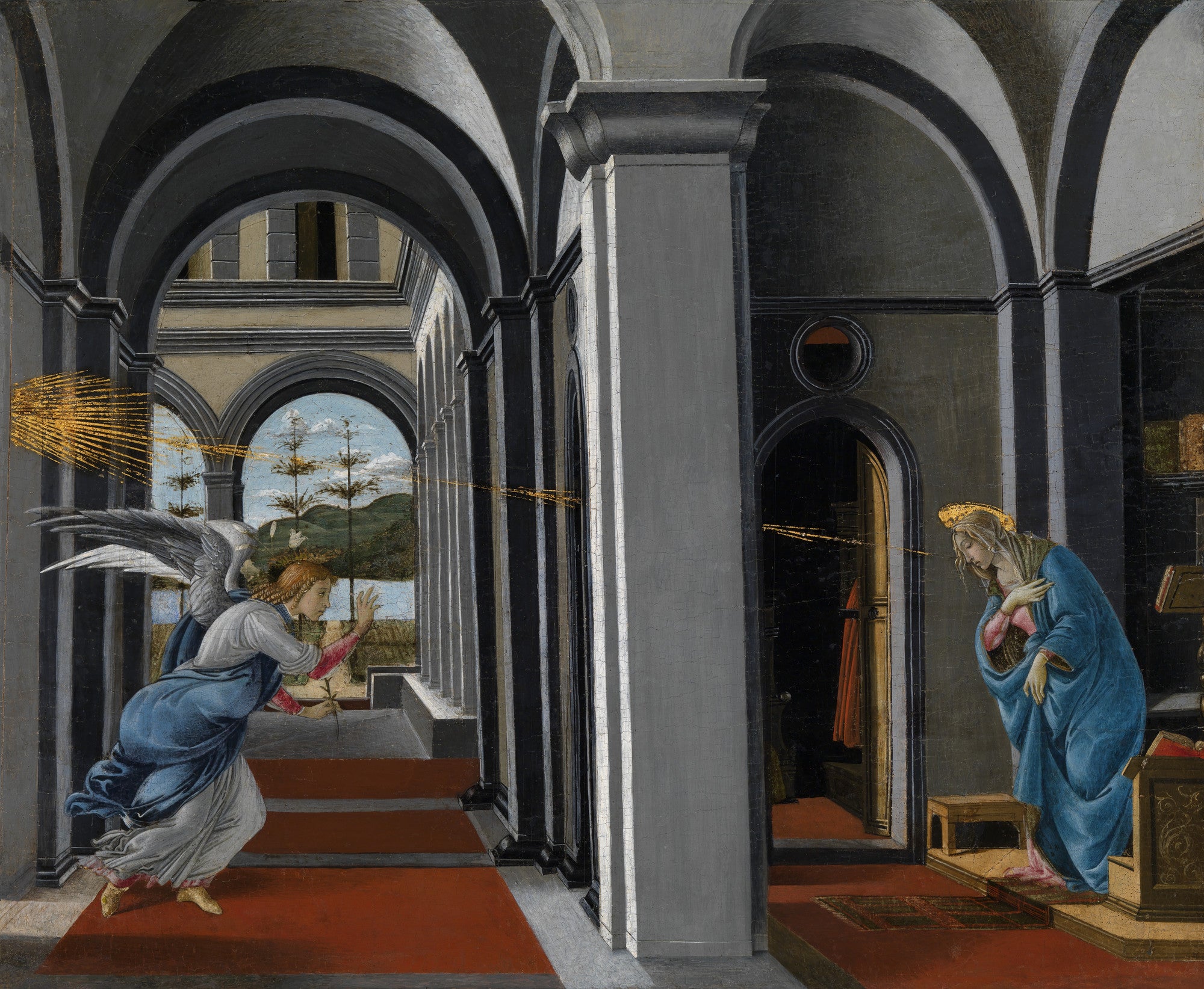 San Barnaban florenttilaisen kirkon ilmoitus - Sandro Botticelli