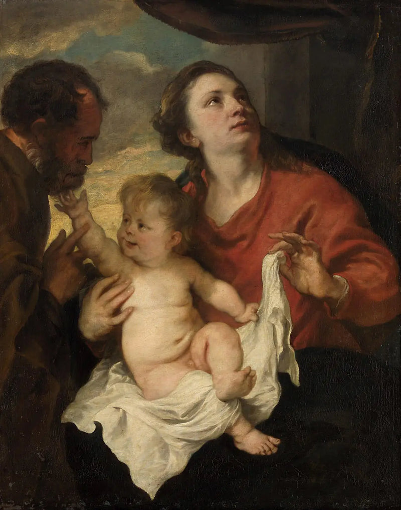 Pyhä perhe, « Maallinen kolmiyhteys » - Antoine van Dyck