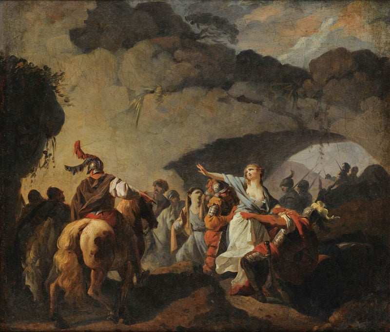 La fille d'Ariovistus faite prisonnière par César - François-André Vincent