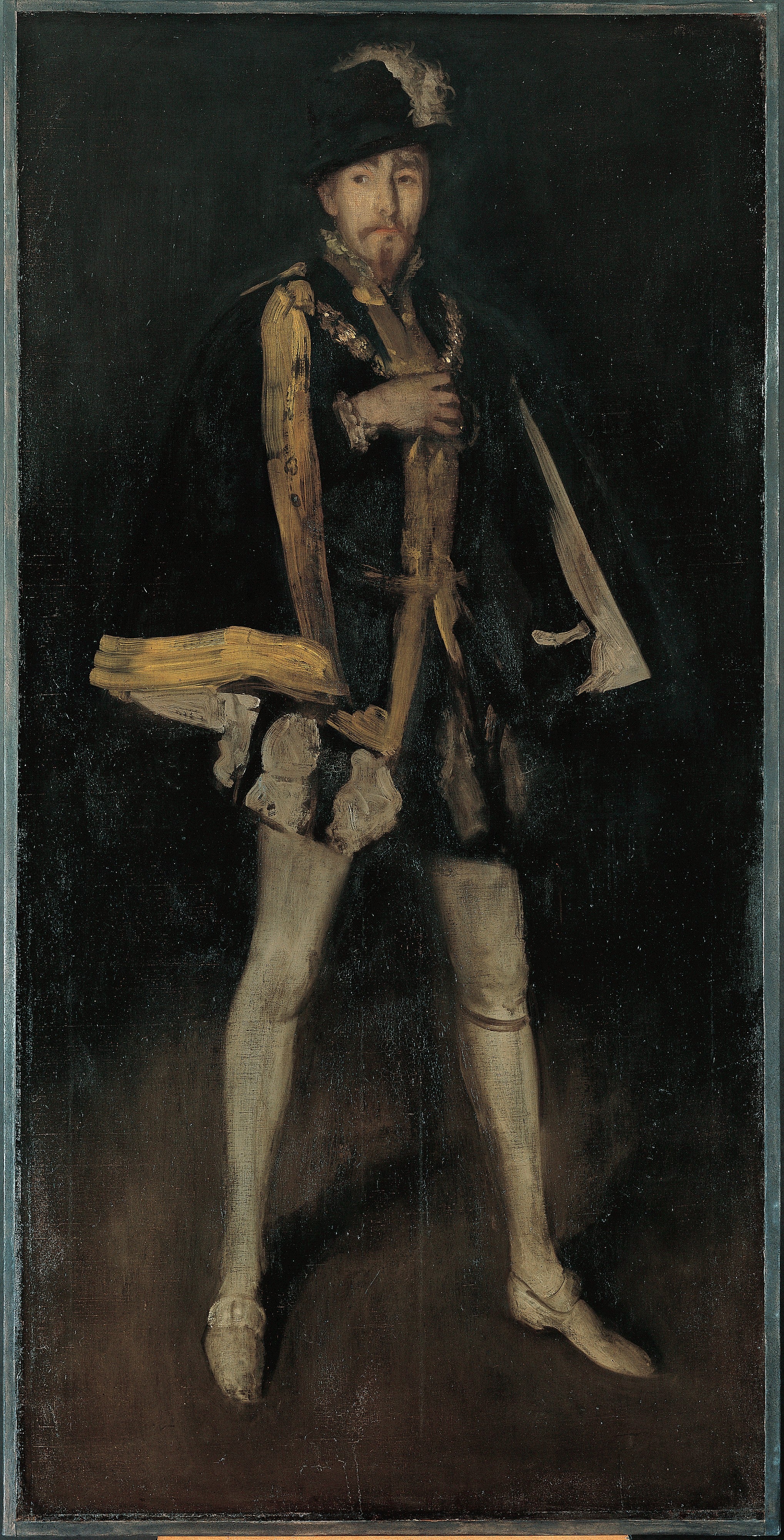 Reproduction du tableau « Arrangement en noir, n° 3 : Sir Henry Irving dans le rôle de Philippe II d'Espagne - James Abbott McNeill Whistler » par Alpha Reproduction en peinture à l’huile