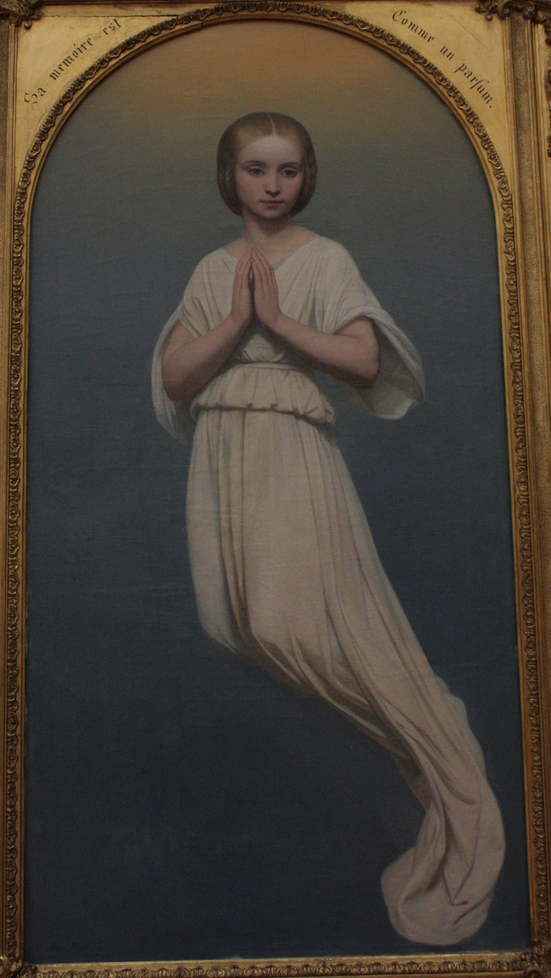 Enkelihahmo, joka esittää Mademoiselle de Montblancin kuoleman jälkeen - Ary Scheffer