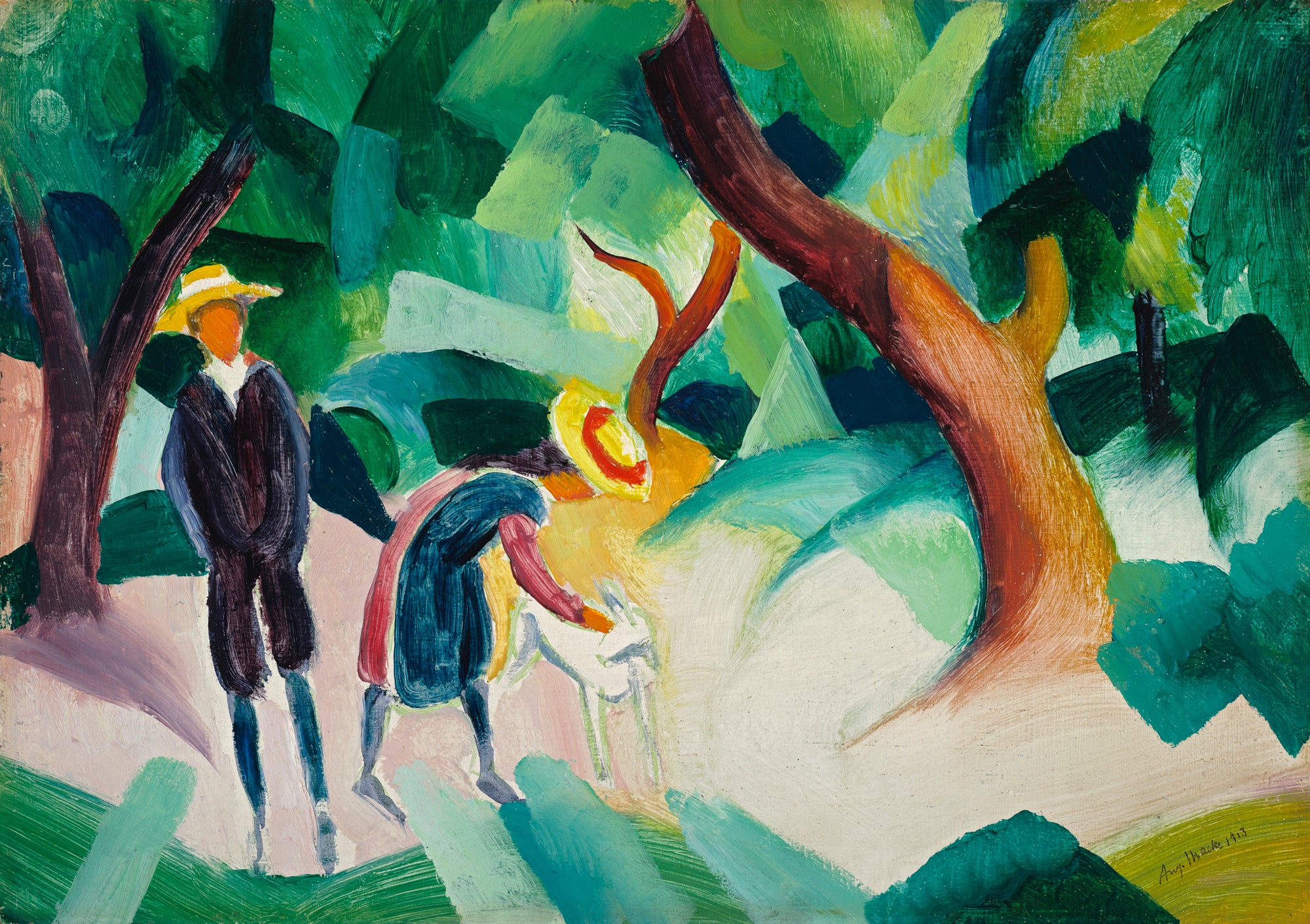 Reproduction du tableau « Q75401821 - August Macke » par Alpha Reproduction en peinture à l’huile