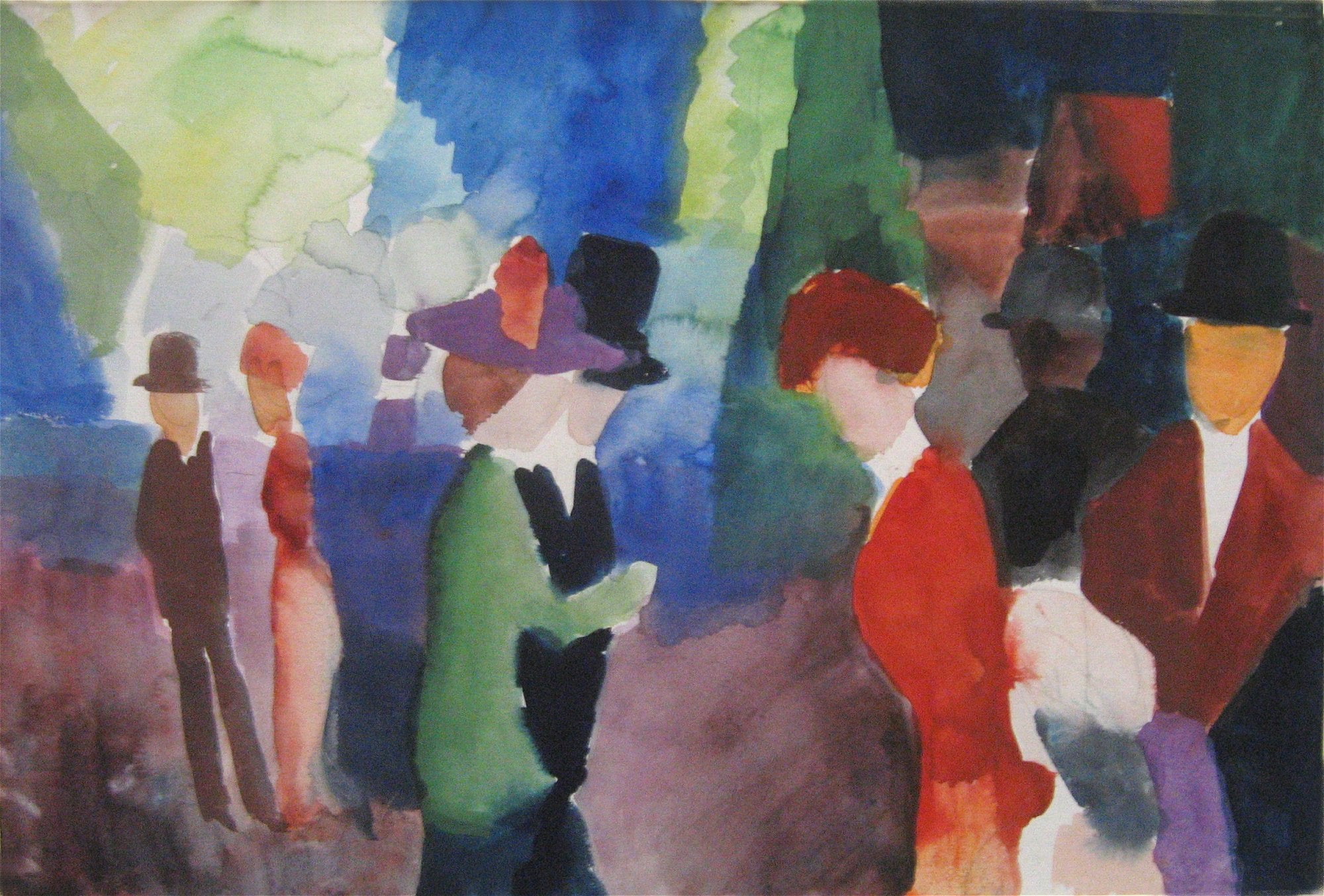 Reproduction du tableau « Q30073734 - August Macke » par Alpha Reproduction en peinture à l’huile