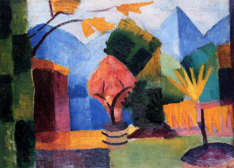Thunerjärven puutarha August Mackelta - August Macke