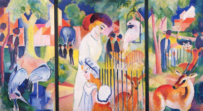 Reproduction du tableau « Q130745613 - August Macke » par Alpha Reproduction en peinture à l’huile
