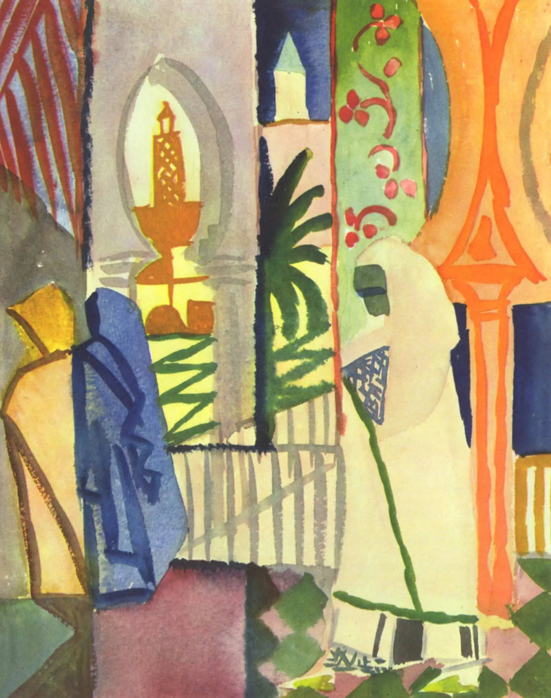 Temppelin salissa - August Macke