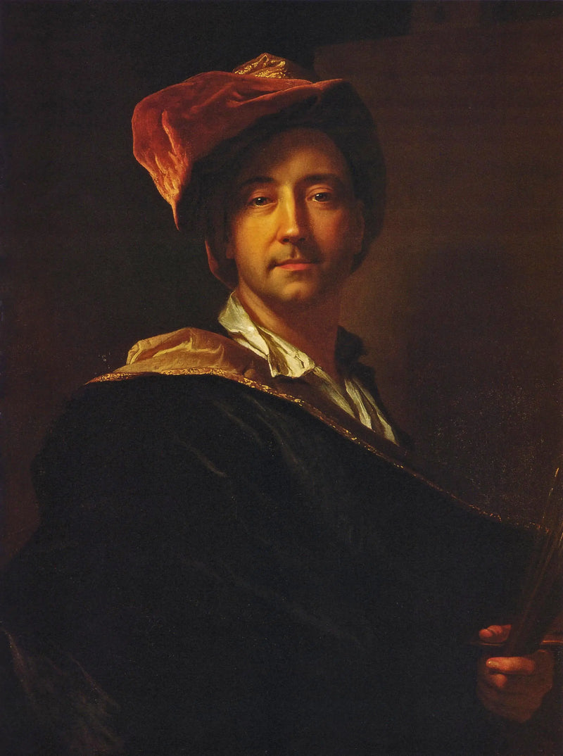 Itsekuvaus turbanissa - Hyacinthe Rigaud